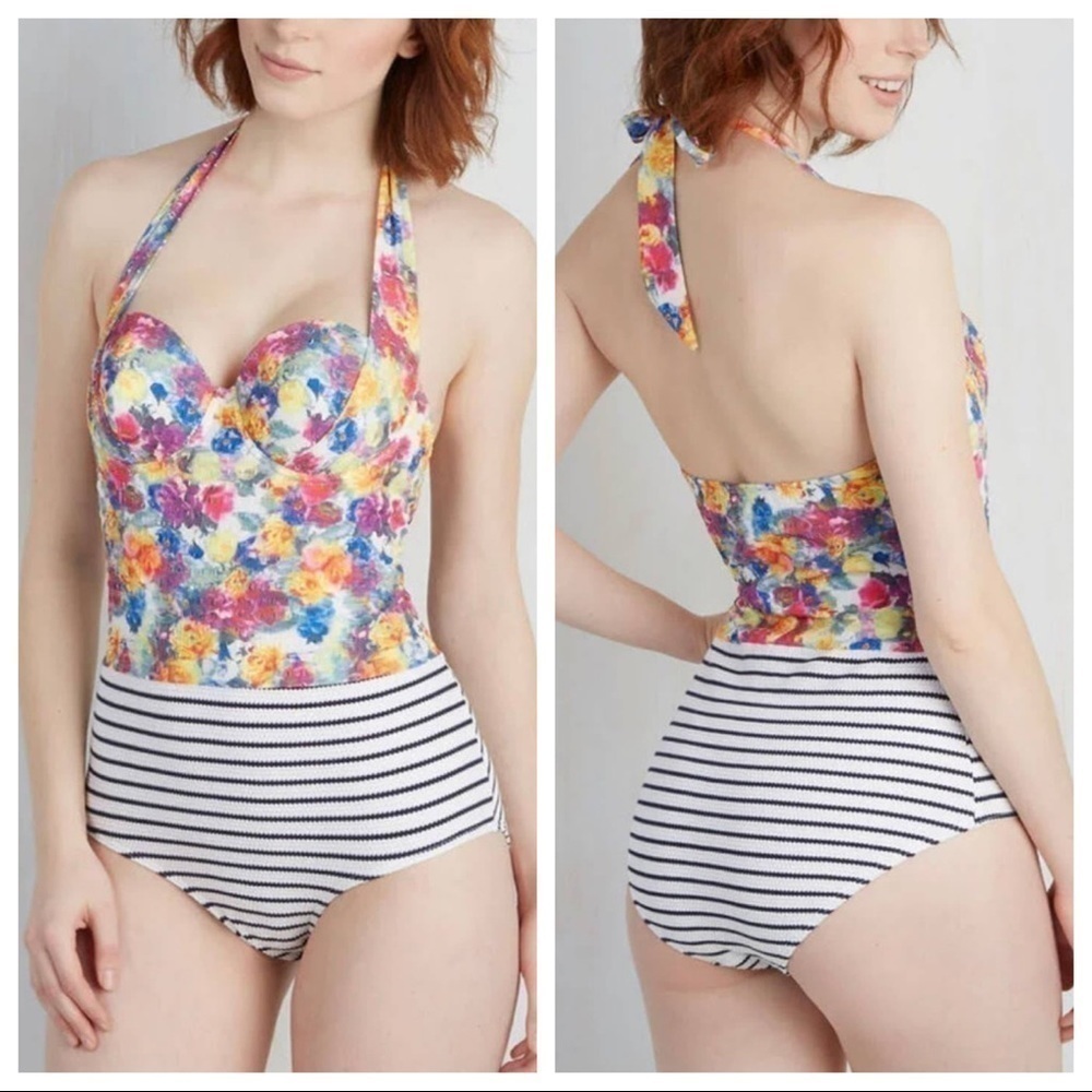 Modcloth One Piece Swimsuit Medium